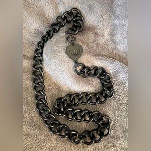 Preowned Juicy Couture Heavy Chain Necklace - Black